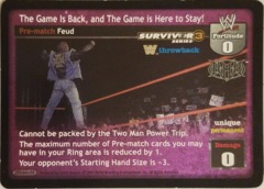 The Game Is Back, and The Game Is Here To Stay! THROWBACK